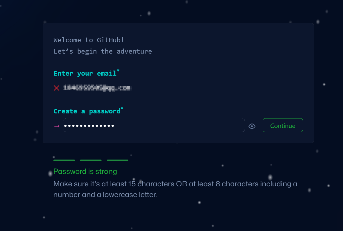 GitHub 注册邮箱填写