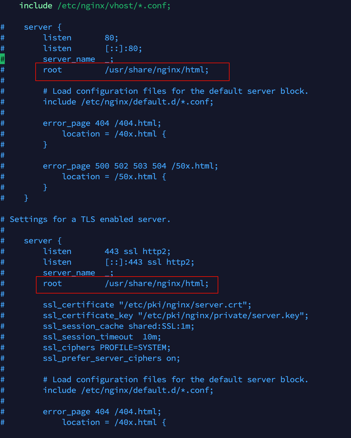 Nginx 站点配置文件示例