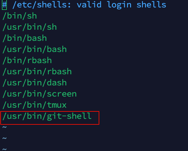 服务器有效登录 Shell 列表